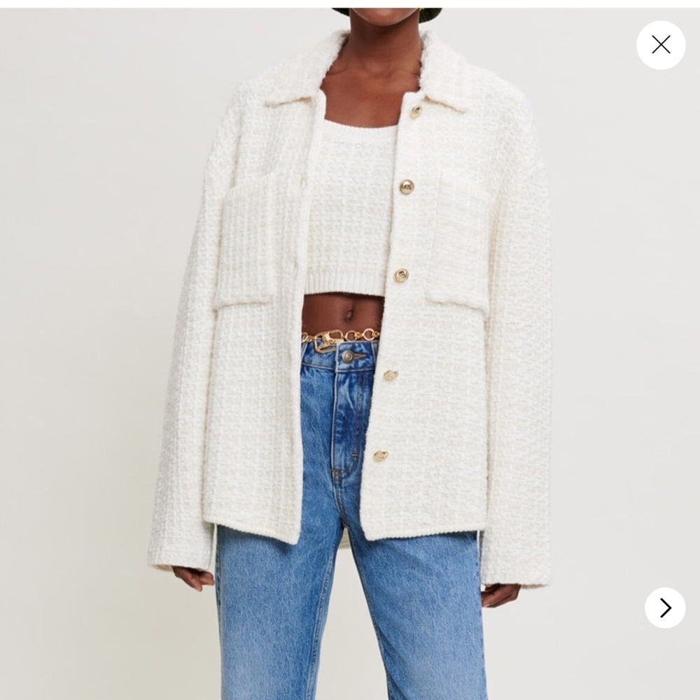 Maje Tops Maje Tweed overshirt